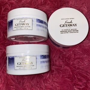 Bath & Body Works FRESH GETAWAY Whipped Body Butter 6.5 oz set of‎ 3